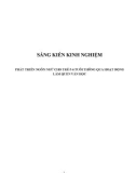 Sáng kiến kinh nghiệm Mầm non: Phát triển ngôn ngữ cho trẻ 5-6 tuổi thông qua hoạt động làm quen văn học