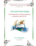 Sáng kiến kinh nghiệm Tiểu học: Một số biện pháp nâng cao chất lượng hoạt động Đội ở trường Tiểu học Nguyễn Văn Trỗi