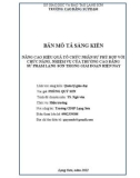 Sáng kiến kinh nghiệm: Nâng cao hiệu quả công tác tổ chức nhân sự phù hợp với chức năng, nhiệm vụ của Trường CĐSP Lạng Sơn trong giai đoạn hiện nay