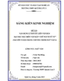 Sáng kiến kinh nghiệm THPT: Vận dụng lí thuyết liên văn bản dạy học đọc hiểu văn bản Chữ người tử tù (Nguyễn Tuân) trong chương trình Ngữ văn 11