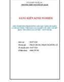 Sáng kiến kinh nghiệm THPT: Một số phương pháp hướng dẫn học sinh lớp 10 rèn luyện kỹ năng Viết báo cáo nghiên cứu một vấn đề (Bài 4 Sức sống của Sử thi - Ngữ văn 10)