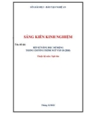 Sáng kiến kinh nghiệm THPT: Rèn luyện kĩ năng đọc mở rộng trong chương trình Ngữ văn 10 (2018)