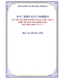 Sáng kiến kinh nghiệm THPT: Một số giải pháp góp phần rèn luyện và phát triển kỹ năng thoát hiểm cho học sinh THPT Cửa Lò 2