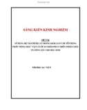 Sáng kiến kinh nghiệm THPT: Sử dụng hệ tọa độ địa lí trong khảo sát chuyển động phần Động học vật lí lớp 10 nhằm phát triển phẩm chất và năng lực cho học sinh