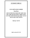 Sáng kiến kinh nghiệm THPT: Một số phương pháp kết thúc bài học theo hướng phát triển năng lực học sinh trong dạy học Vật lí THPT