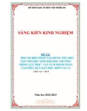 Sáng kiến kinh nghiệm THPT: Một số biện pháp tạo hứng thú cho học sinh khi học chương Động lực học – Vật lí 10 nhằm nâng cao hiệu quả dạy học môn Vật lí