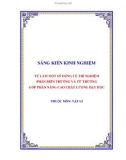 Sáng kiến kinh nghiệm THPT: Tự làm một số dụng cụ thí nghiệm phần điện trường và từ trường góp phần nâng cao chất lượng dạy học