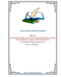 Sáng kiến kinh nghiệm THPT: Một số biện pháp nâng cao ý thức đảm bảo an toàn giao thông của đoàn viên thanh niên tại trường THPT Quỳnh Lưu 4