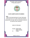 Sáng kiến kinh nghiệm THPT: Một số giải pháp phối hợp của Ban chấp hành công đoàn với các tổ chức trong nhà trường nhằm hướng tới mục tiêu vì sự tiến bộ của phụ nữ tại trường THPT Nam Đàn 2