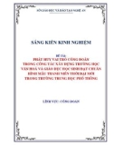 Sáng kiến kinh nghiệm THPT: Phát huy vai trò công đoàn trong công tác xây dựng trường học văn hoá và giáo dục học sinh đạt chuẩn hình mẫu thanh niên thời đại mới trong trường THPT