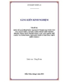 Sáng kiến kinh nghiệm THPT: Một số giải pháp đẩy mạnh sự tham gia tích cực của giáo viên, cán bộ, công nhân viên trong phong trào TDTT nhằm nâng cao sức khoẻ thể chất và tinh thần cho bản thân ở trường THPT Diễn Châu 4