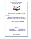 Sáng kiến kinh nghiệm THPT: Một số biện pháp kiến tạo lớp học hạnh phúc thông qua công tác chủ nhiệm lớp