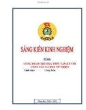 Sáng kiến kinh nghiệm THPT: Công đoàn THPT Tân Kỳ với công tác xã hội- từ thiện