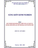 Sáng kiến kinh nghiệm THPT: Một số biện pháp nhằm phát triển năng lực hợp tác cho học sinh thông qua tiết sinh hoạt lớp ở trường THPT