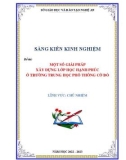 Sáng kiến kinh nghiệm THPT: Một số giải pháp xây dựng lớp học hạnh phúc ở trường trung học phổ thông Cờ Đỏ