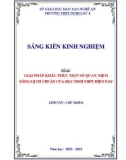 Sáng kiến kinh nghiệm THPT: Giải pháp khắc phục một số quan niệm sống lệch chuẩn của học sinh THPT hiện nay