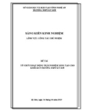 Sáng kiến kinh nghiệm THPT: Tổ chức hoạt động trải nghiệm sáng tạo cho khối 10 ở trường trung học phổ thông Kỳ Sơn