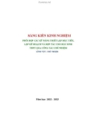 Sáng kiến kinh nghiệm THPT: Phối hợp các kỹ năng thiết lập mục tiêu, lập kế hoạch và hợp tác cho học sinh THPT qua công tác chủ nhiệm