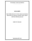 Sáng kiến kinh nghiệm THPT: Phát triển năng lực tư duy, sáng tạo cho học sinh thông qua Bài dạy STEM kỹ thuật trong chương trình Hóa học 10