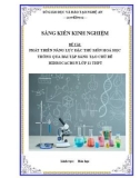 Sáng kiến kinh nghiệm THPT: Phát triển năng lực đặc thù môn Hóa học thông qua bài tập sáng tạo chủ đề Hidrocacbon lớp 11 THPT