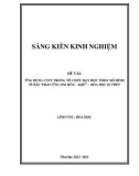 Sáng kiến kinh nghiệm THPT: Ứng dụng CNTT trong tổ chức dạy học theo mô hình 5E bài Phản ứng Oxi hóa – Khử – Hóa học 10 THPT