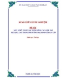 Sáng kiến kinh nghiệm THPT: Một số kỹ thuật lập trình nâng cao giúp đạt hiệu quả cao trong bồi dưỡng học sinh giỏi các cấp