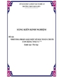 Sáng kiến kinh nghiệm THPT: Phương pháp giải một số bài toán chuỗi con bằng ngôn ngữ lập trình C++