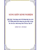 Sáng kiến kinh nghiệm THPT: Vận dụng một số kĩ thuật dạy học tích cực nhằm phát triển năng lực giao tiếp và hợp tác cho học sinh trong môn Tin học lớp 10