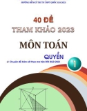 Tổng hợp 40 đề ôn thi tốt nghiệp THPT năm 2023 môn Toán có đáp án (Quyển 1)