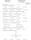 Đề KSCL ôn thi tốt nghiệp THPT năm 2023 môn Toán - Trường THPT chuyên Hùng Vương, Phú Thọ (Lần 1)