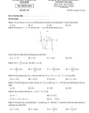 Đề KSCL ôn thi tốt nghiệp THPT năm 2023 môn Toán có đáp án - Sở GD&ĐT Thái Bình (Đợt 1)