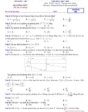 Đề KSCL ôn thi tốt nghiệp THPT năm 2023 môn Toán có đáp án - Trường THPT Yên Định 2, Thanh Hóa (Lần 1)