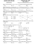 Đề thi rèn kỹ năng làm bài thi THPT quốc gia năm 2023 môn Toán có đáp án - Trường THPT Yên Thế, Bắc Giang (Lần 1)