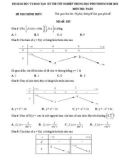 Đề thi tốt nghiệp THPT năm 2022 môn Toán có đáp án - Bộ Giáo dục và đào tạo (Đề chính thức)