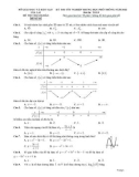 Đề thi thử tốt nghiệp THPT năm 2022 môn Toán có đáp án - Sở GD&ĐT Gia Lai