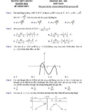 Đề thi thử tốt nghiệp THPT năm 2022 môn Toán có đáp án - Trường THPT chuyên Nguyễn Trãi (Lần 1)