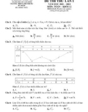 Đề thi thử tốt nghiệp THPT năm 2022 môn Toán có đáp án - Trường THPT Linh Trung (Lần 1)