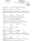 Đề KSCL ôn thi tốt nghiệp THPT năm 2022 môn Toán có đáp án - Trường THPT chuyên Bắc Ninh (Lần 2)