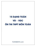 15 Dạng toán VD - VDC ôn thi THPT môn Toán