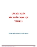 Các bài toán xác suất chọn lọc Toán 11