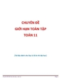 Chuyên đề Giới hạn toàn tập Toán 11