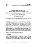 Quyền tham gia của trẻ em vào các hoạt động đầu tư công trình và dịch vụ công cộng tại Quảng Thái – Thừa Thiên Huế và Cà Dy - Quảng Nam