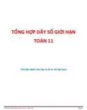 Tổng hợp dãy số giới hạn Toán 11