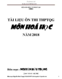 tài liệu ôn thi thptqg môn hoá học năm 2018