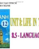 Bài giảng Tiếng Anh lớp 12 Unit 8: Life in the future (Language focus) - Trường THPT Bình Chánh