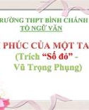 Bài giảng Ngữ văn lớp 11: Hạnh phúc của một tang gia (Trích Số đỏ) - Trường THPT Bình Chánh