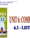 Bài giảng Tiếng Anh lớp 11 Unit 6: Competitions (Listening) - Trường THPT Bình Chánh