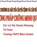 Bài giảng Đại số lớp 11: Phương pháp quy nạp toán học - Trường THPT Bình Chánh