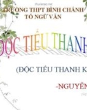 Bài giảng Ngữ văn lớp 10: Đọc Tiểu Thanh kí (Độc Tiểu Thanh kí) - Trường THPT Bình Chánh