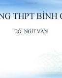 Bài giảng Ngữ văn lớp 10: Bài thơ Cảnh ngày hè - Trường THPT Bình Chánh